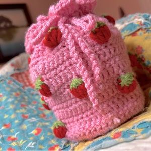 Strawberry Drawstring Pouch